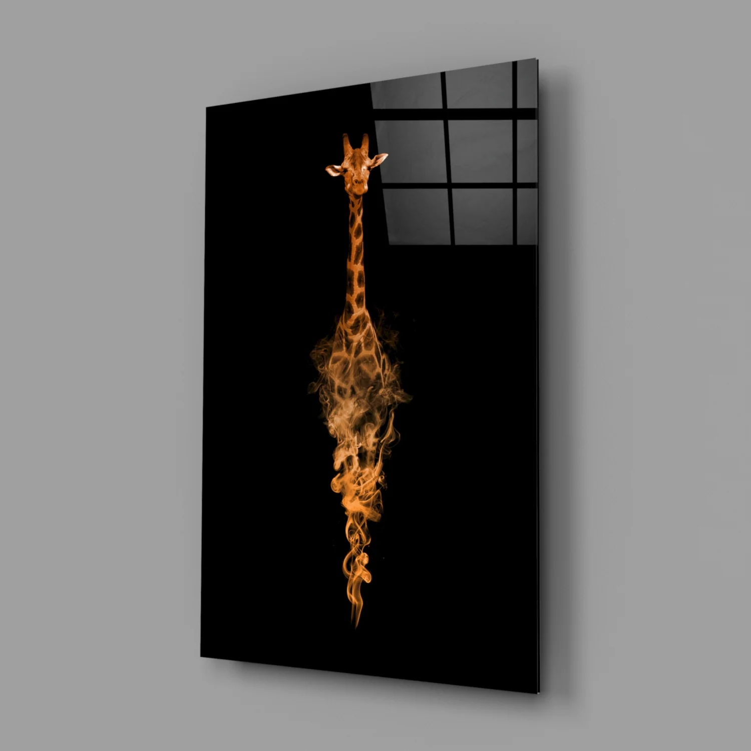 Giraffe Glass Wall Art - Image 2