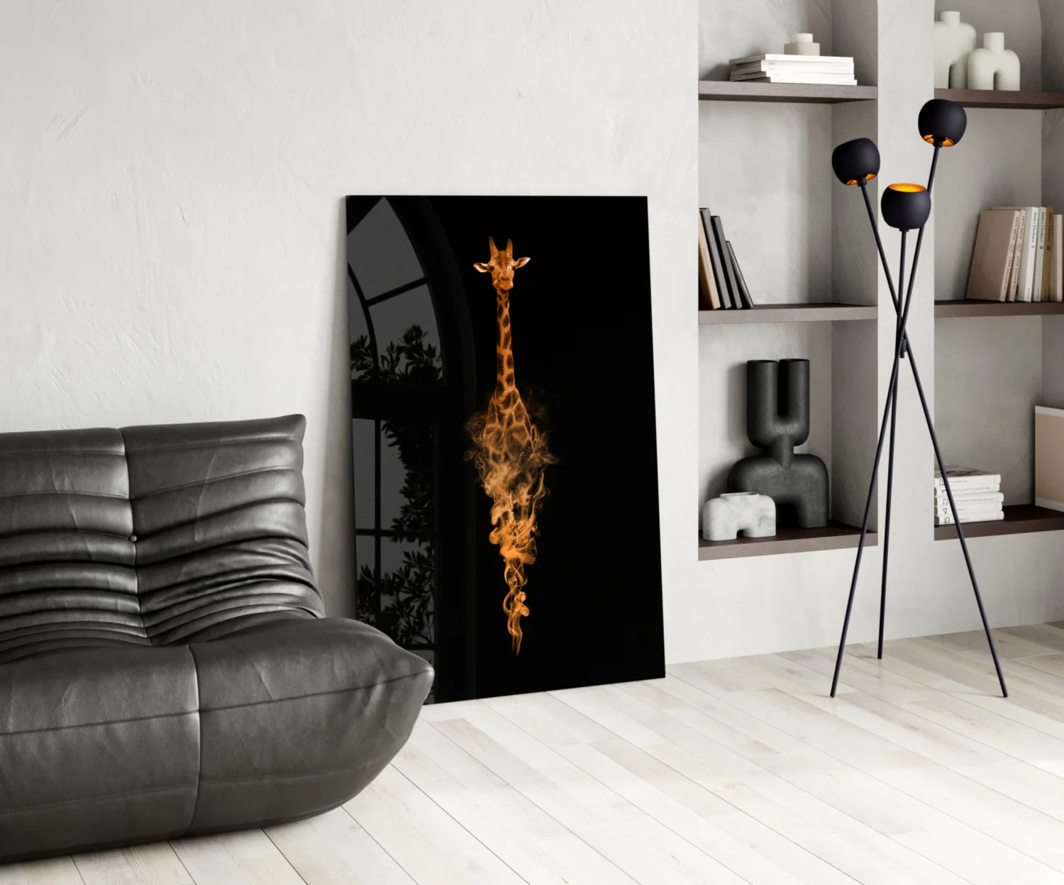 Giraffe Glass Wall Art - Image 5
