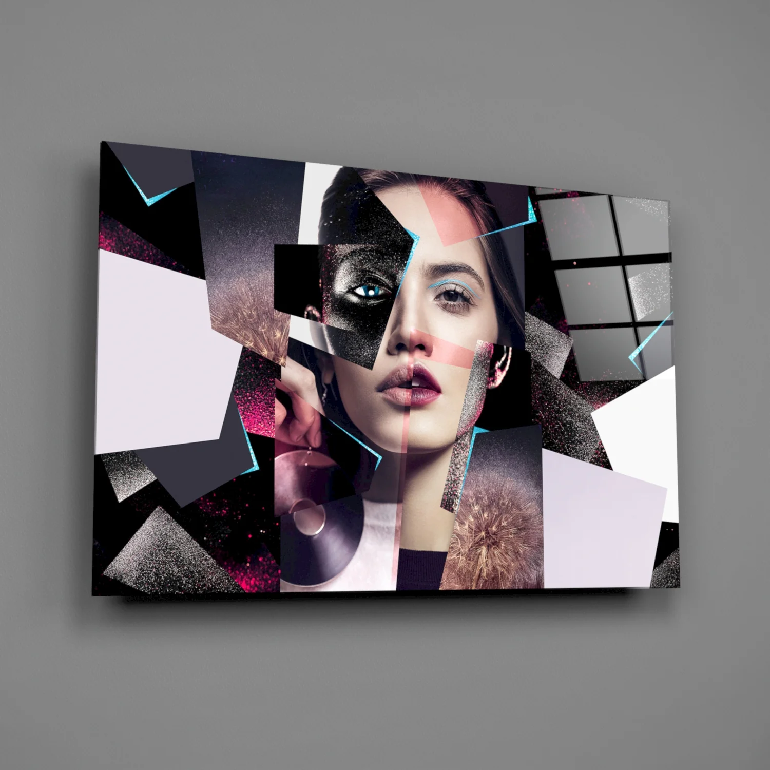 Effect Woman Glass Wall Art - Image 2