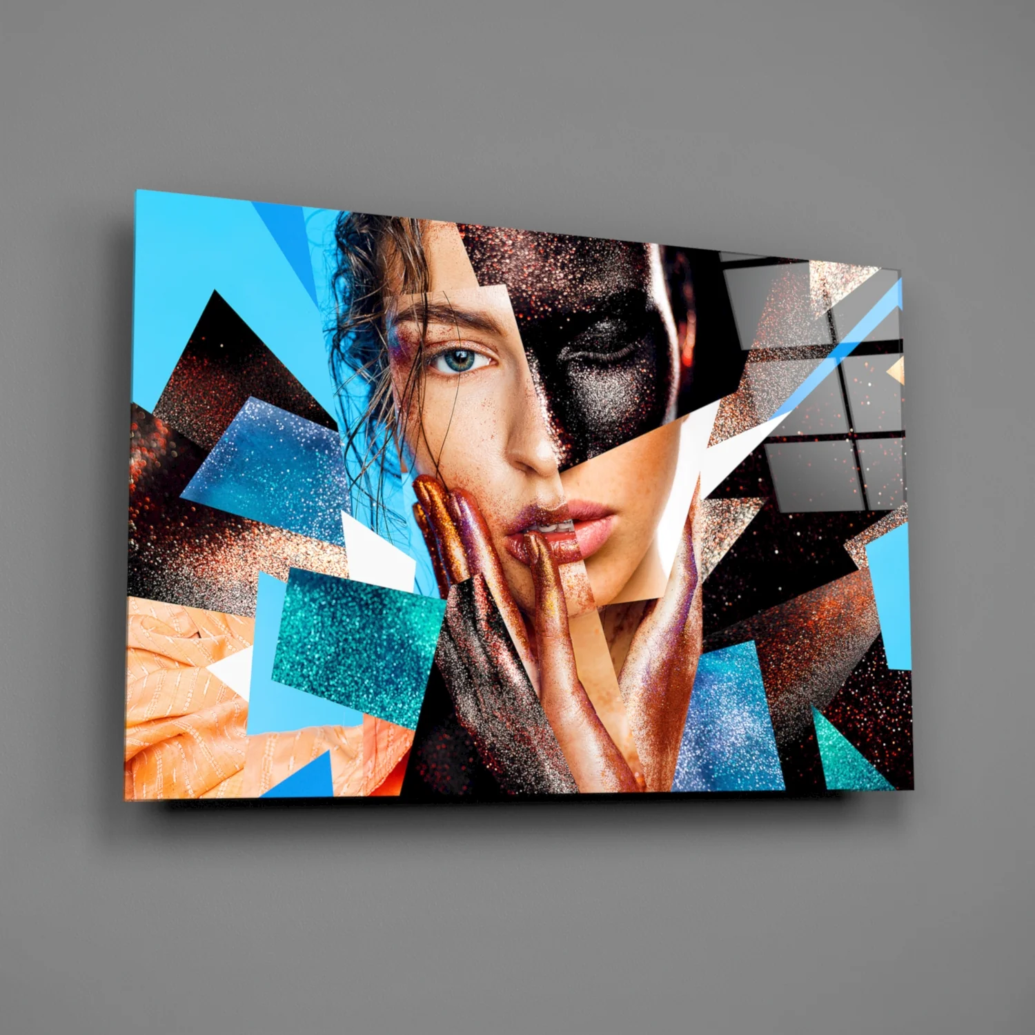 Effect Woman Glass Wall Art - Image 2