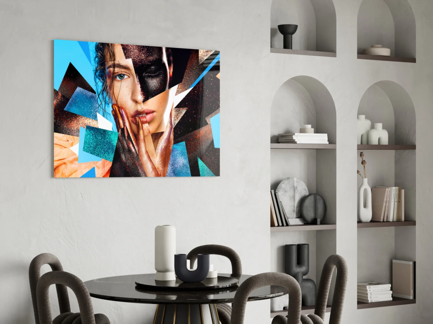 Effect Woman Glass Wall Art - Image 5
