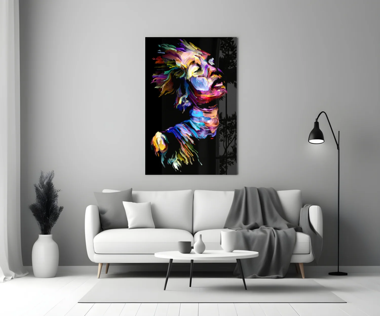 Effect Woman Glass Wall Art - Image 3