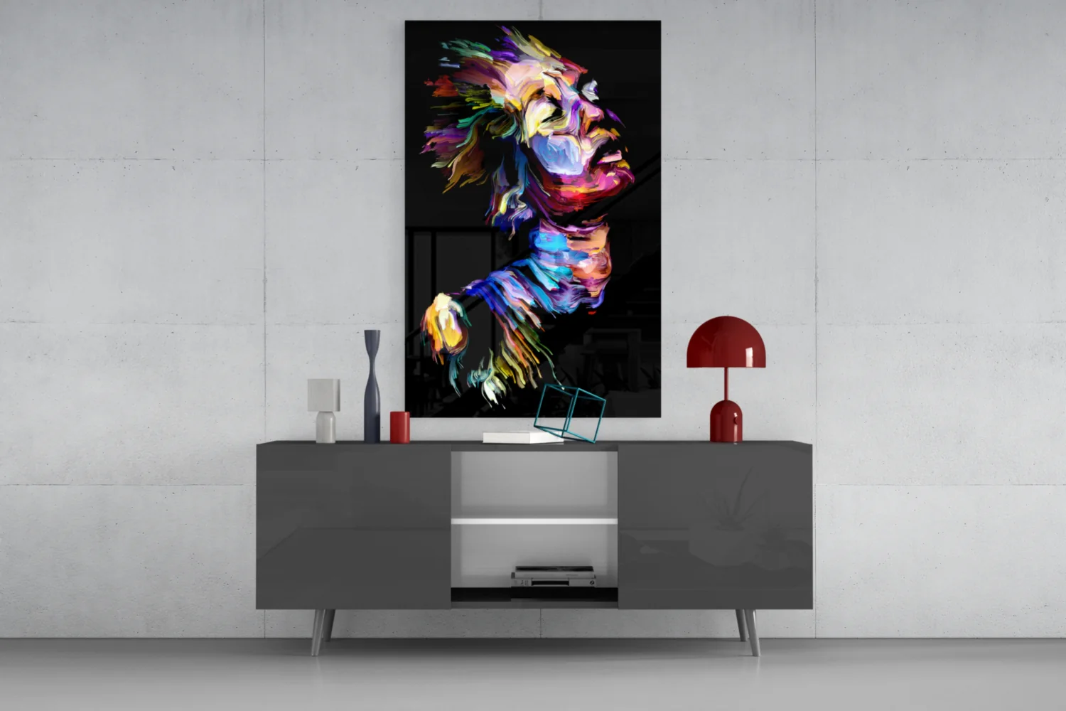 Effect Woman Glass Wall Art - Image 8