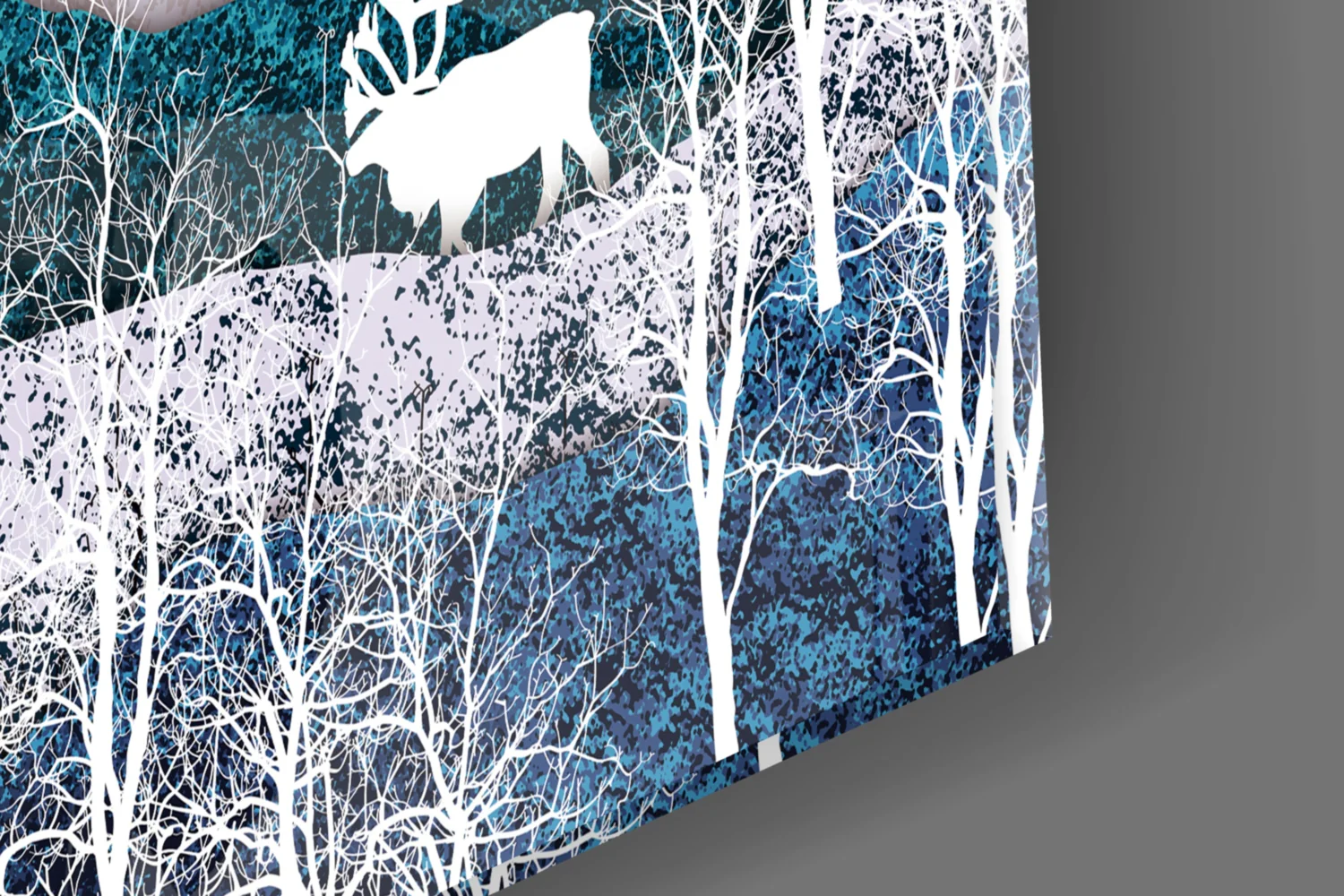 Illustration Landscape Glass Wall Art - Image 7