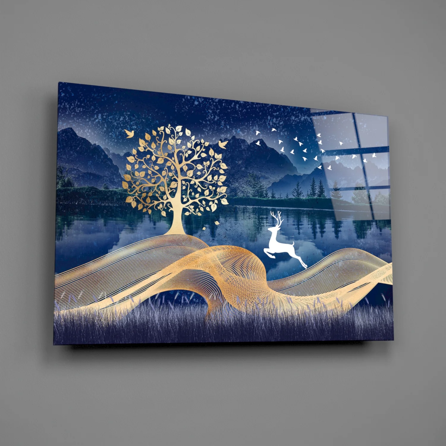 Magic Deer Glass Wall Art - Image 2