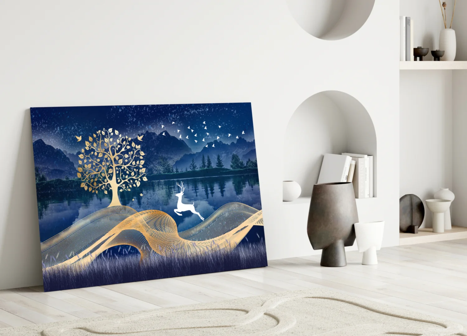 Magic Deer Glass Wall Art - Image 3