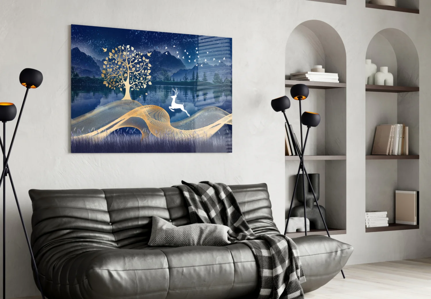 Magic Deer Glass Wall Art - Image 4