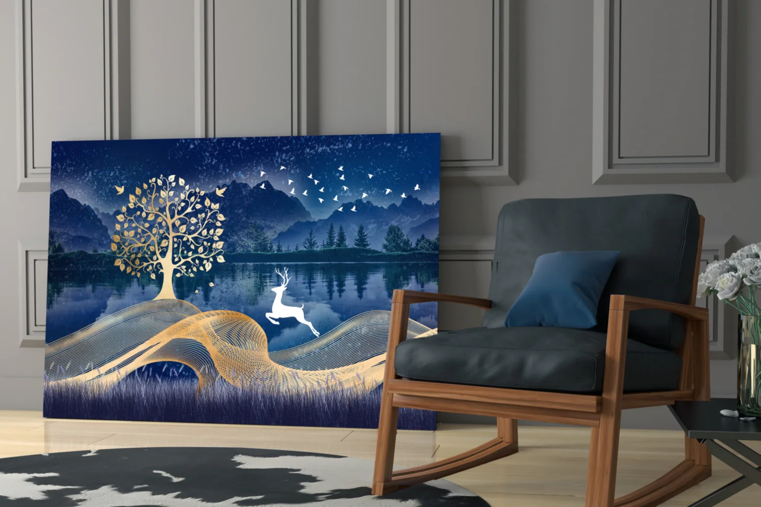 Magic Deer Glass Wall Art - Image 6