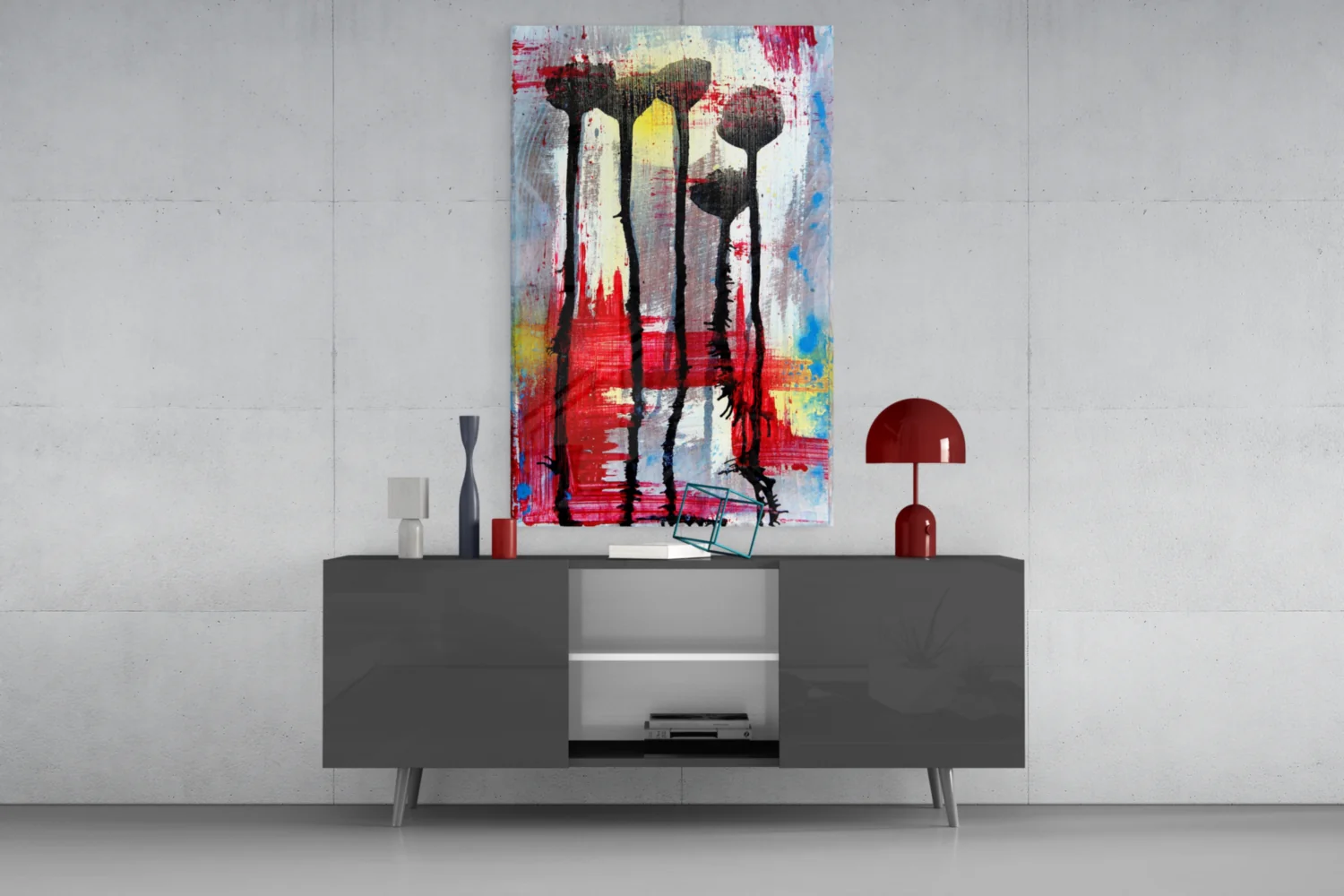 Flower Silhouettes Glass Wall Art - Image 8