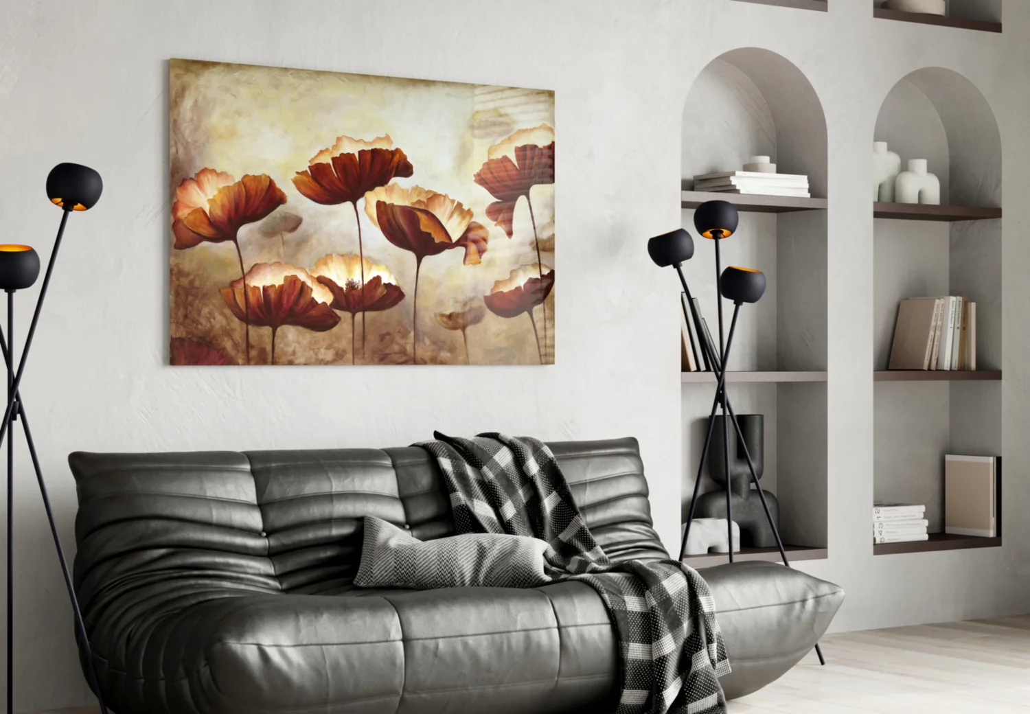 Poppy Glass Wall Art - Image 4