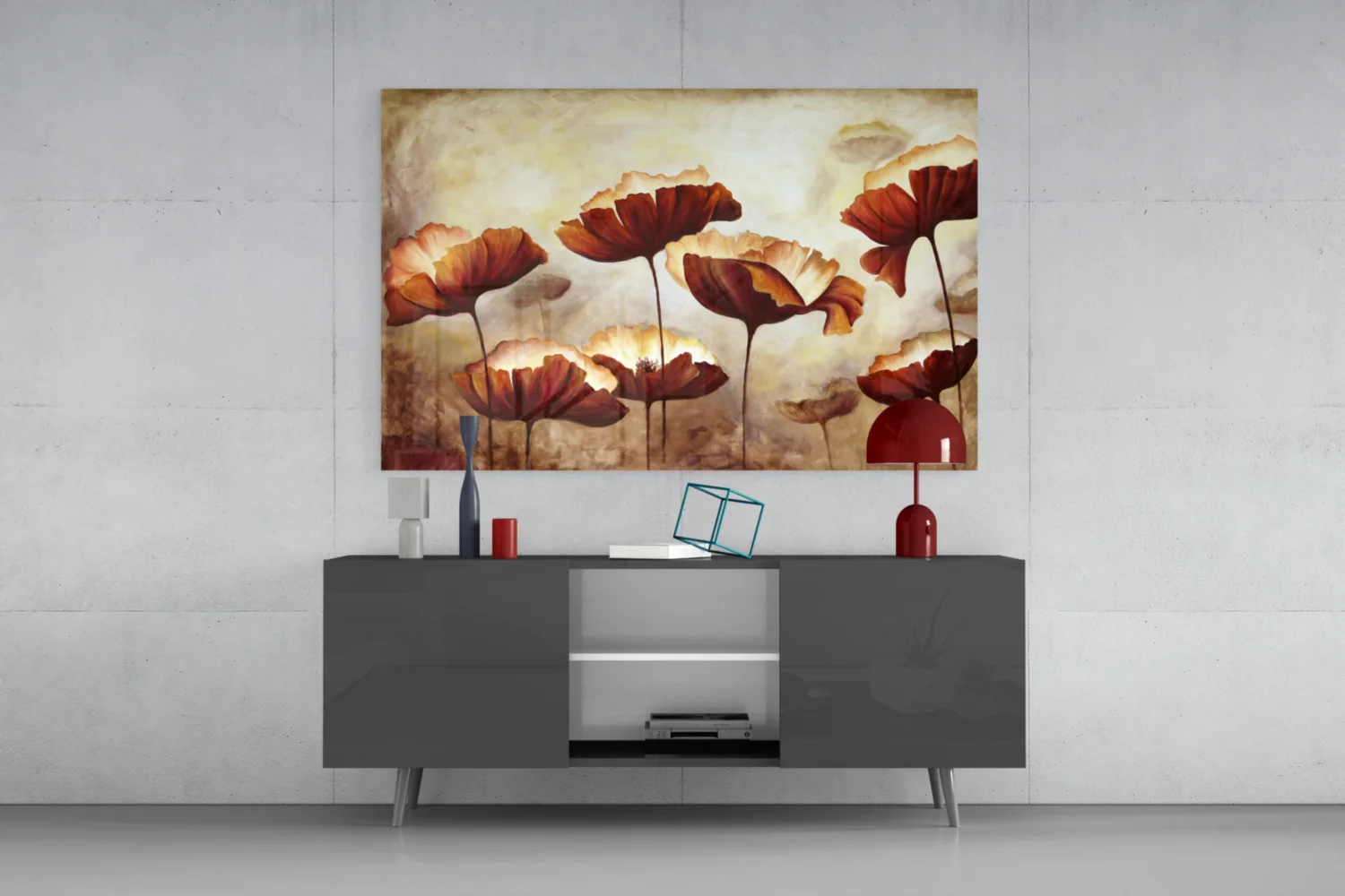 Poppy Glass Wall Art - Image 8