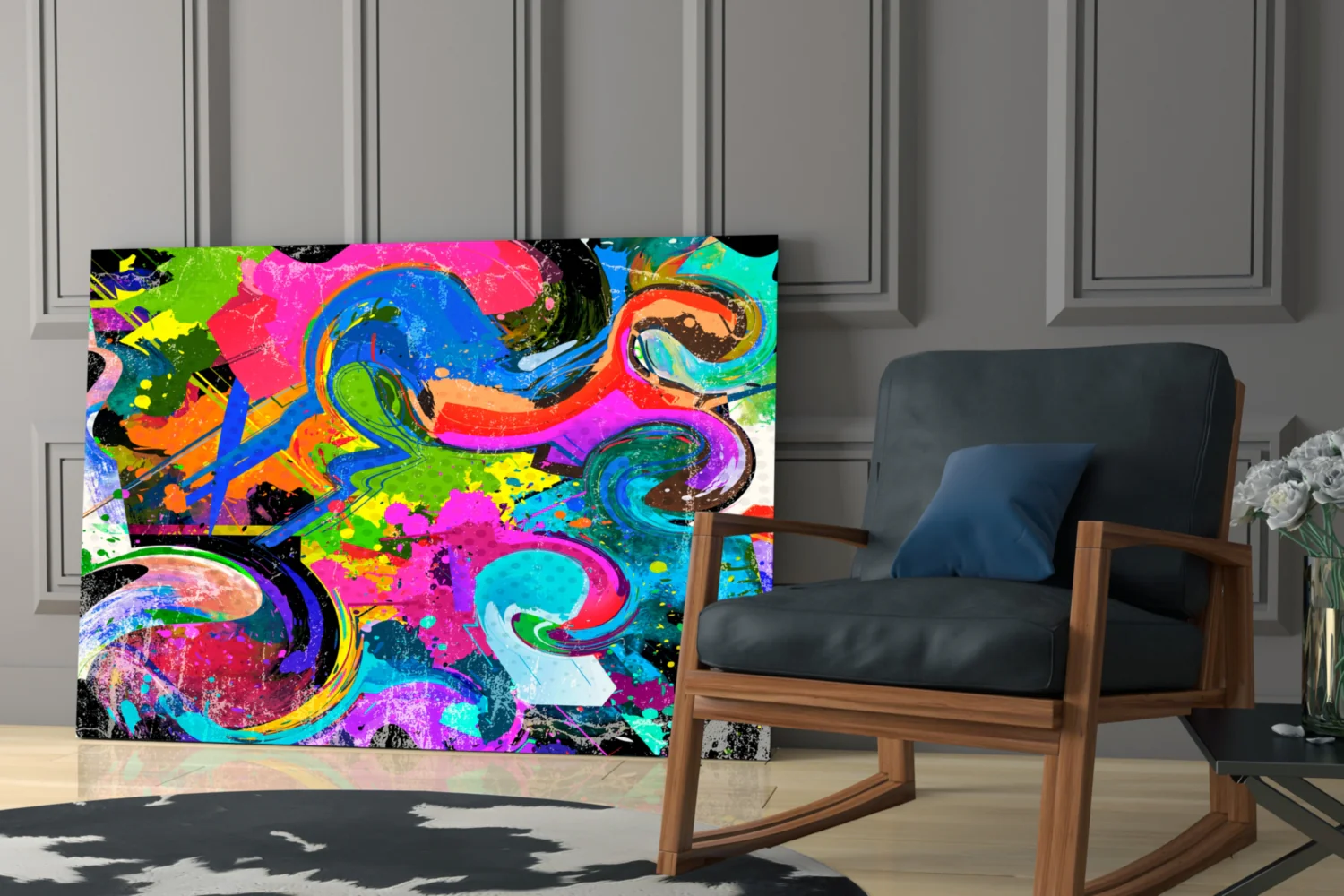 Ebruli Glass Wall Art - Image 6