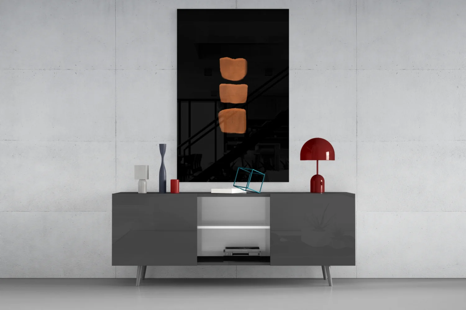 Abstract Column Glass Wall Art - Image 8