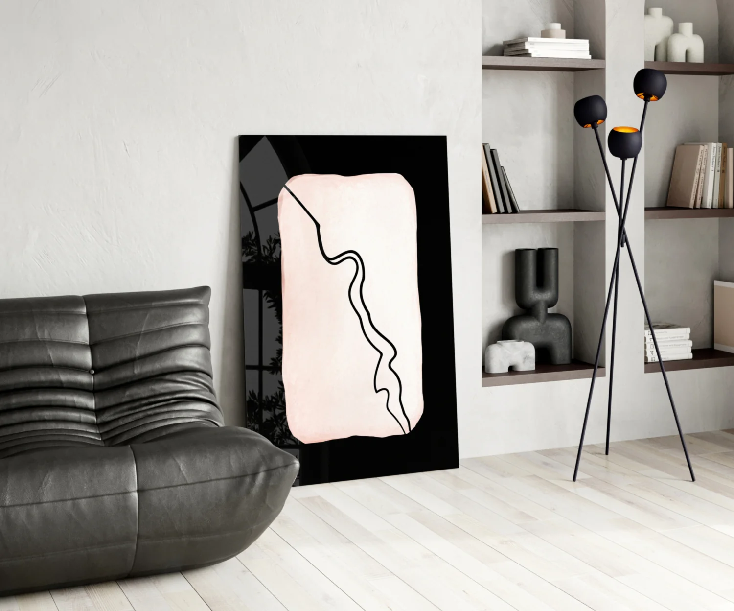 Abstract Distinction Glass Wall Art - Image 5