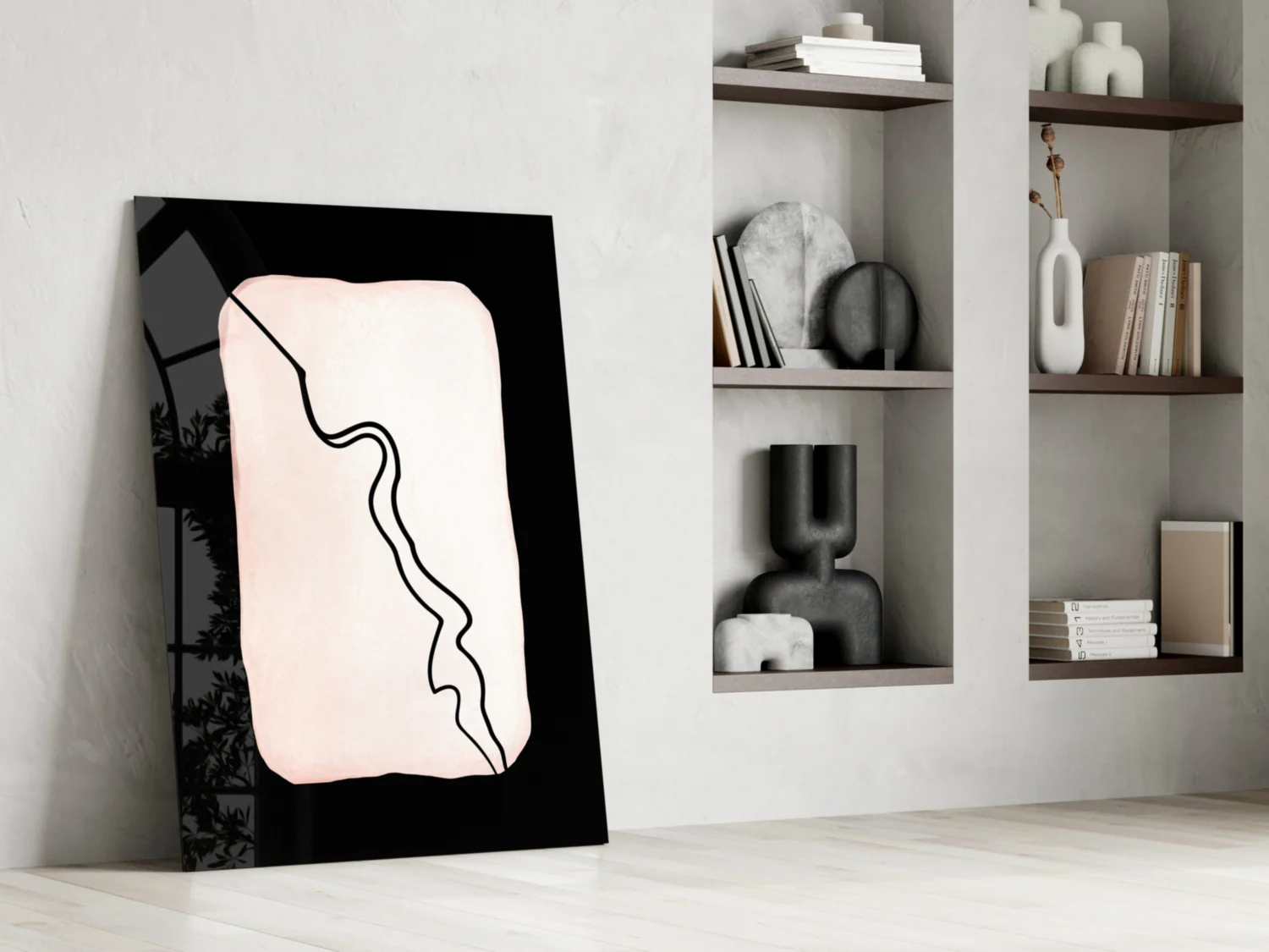 Abstract Distinction Glass Wall Art - Image 6