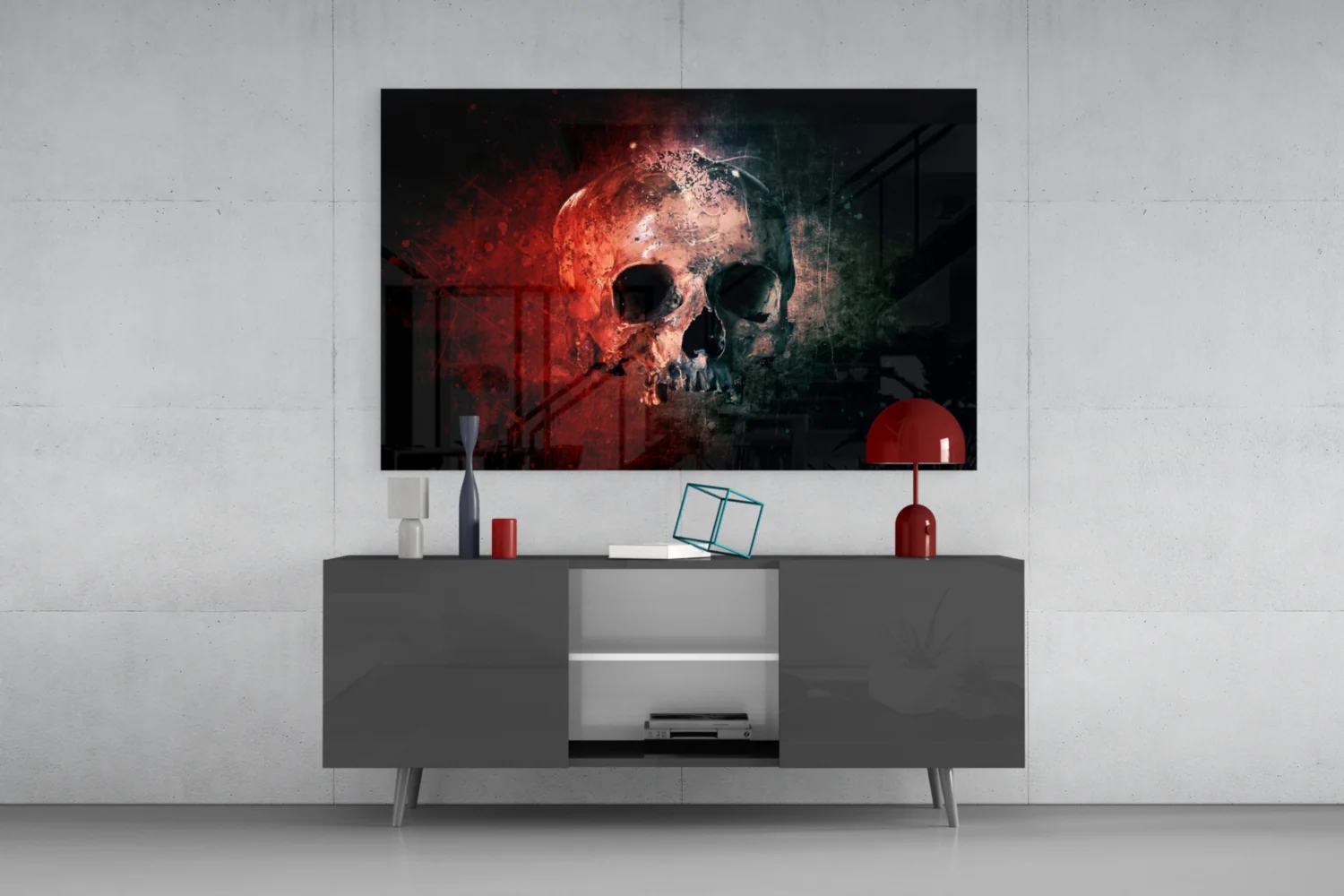 Skull Glass Wall Art - Image 8