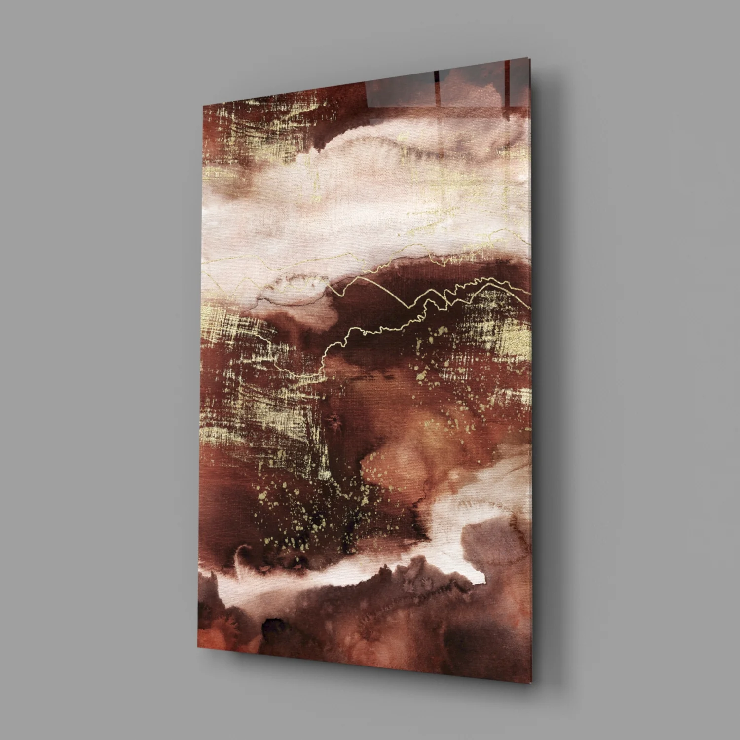 Abstract Earth Glass Wall Art - Image 2