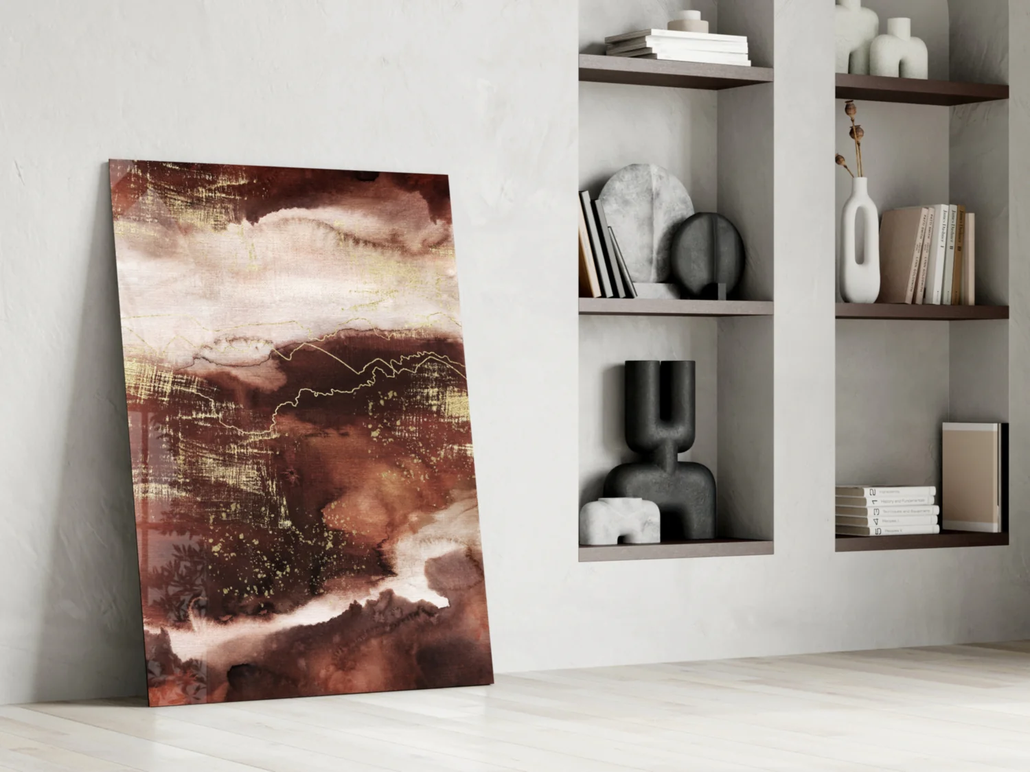 Abstract Earth Glass Wall Art - Image 6