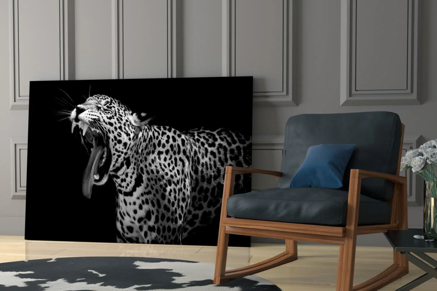 Leopard Glass Wall Art - Image 6
