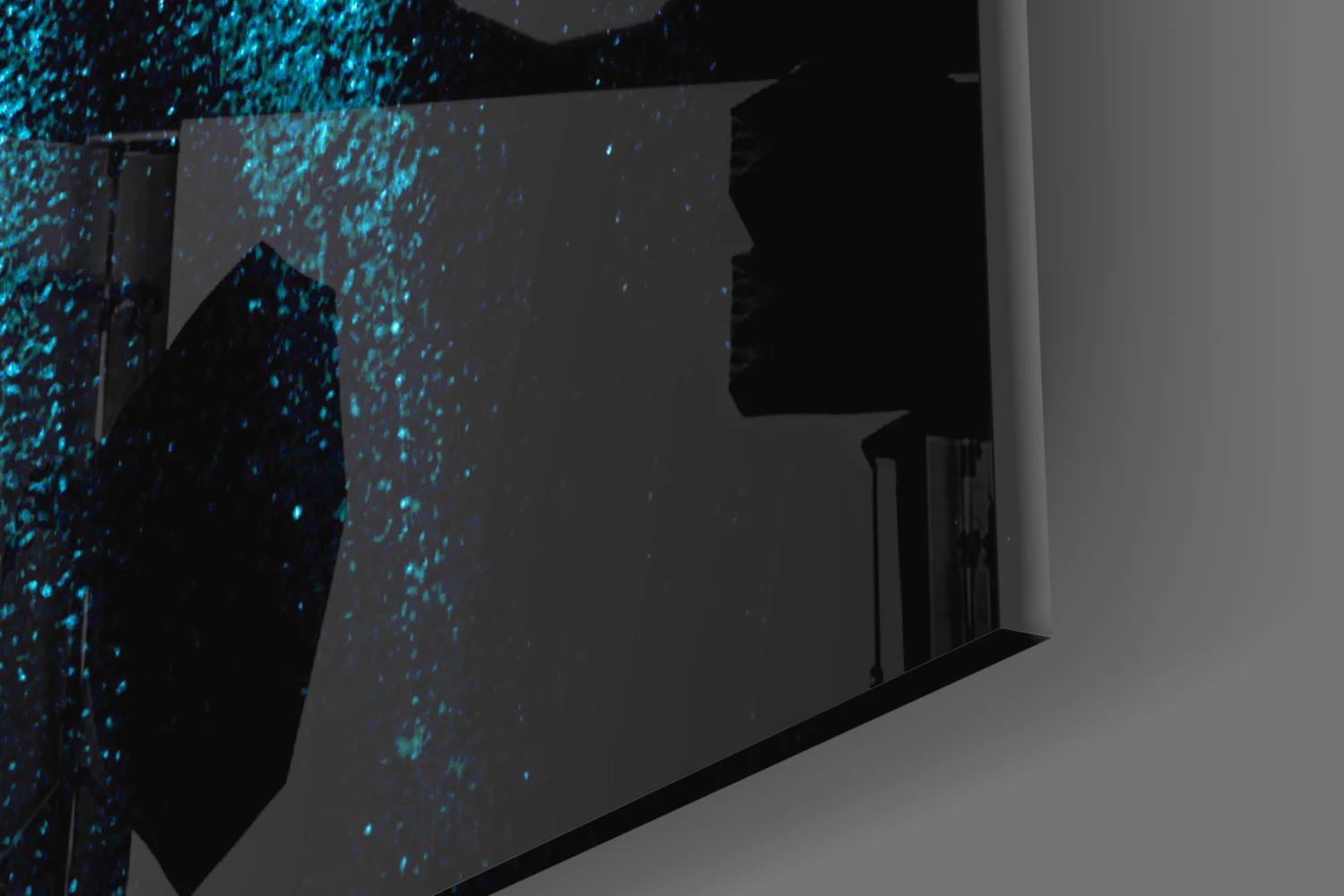 Blue Lights Glass Wall Art - Image 7