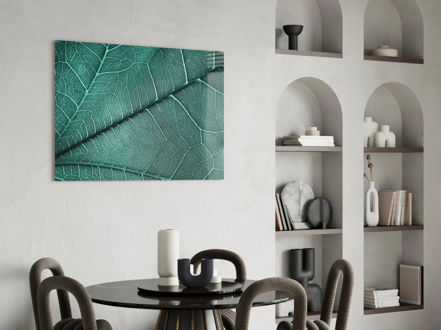Leaf Texture Glass Wall Art - Image 5