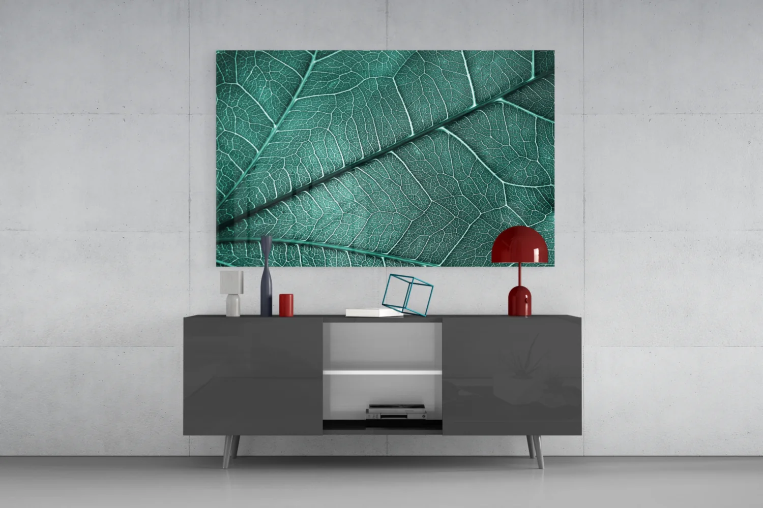 Leaf Texture Glass Wall Art - Image 8