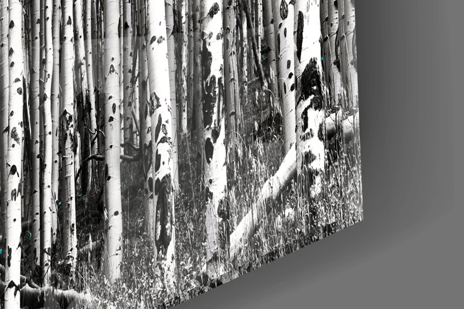 Blue Forest Glass Wall Art - Image 7
