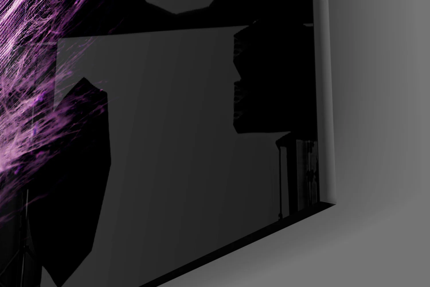 Purple Feather Glass Wall Art - Image 7