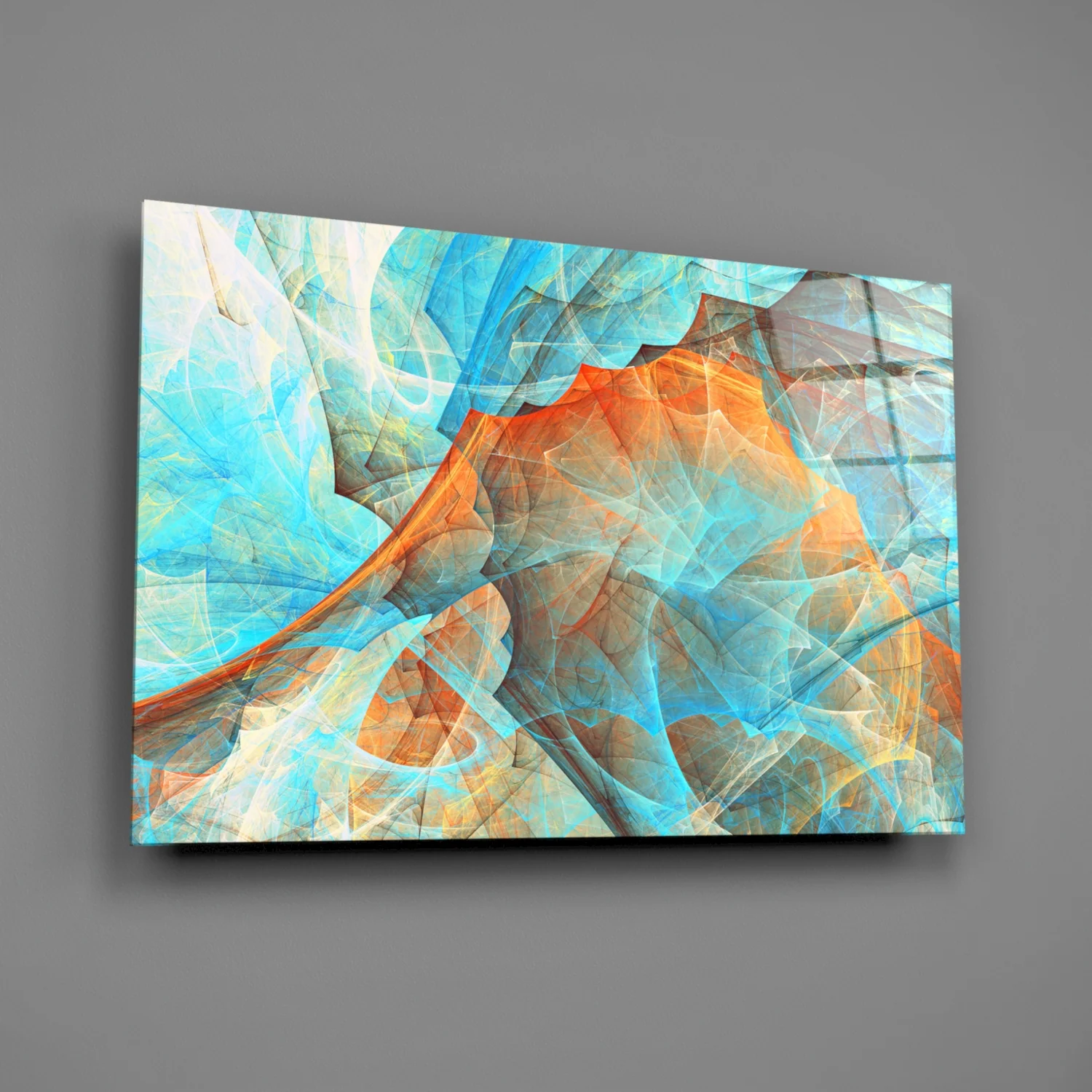Colored Nets Glass Wall Art - Image 2
