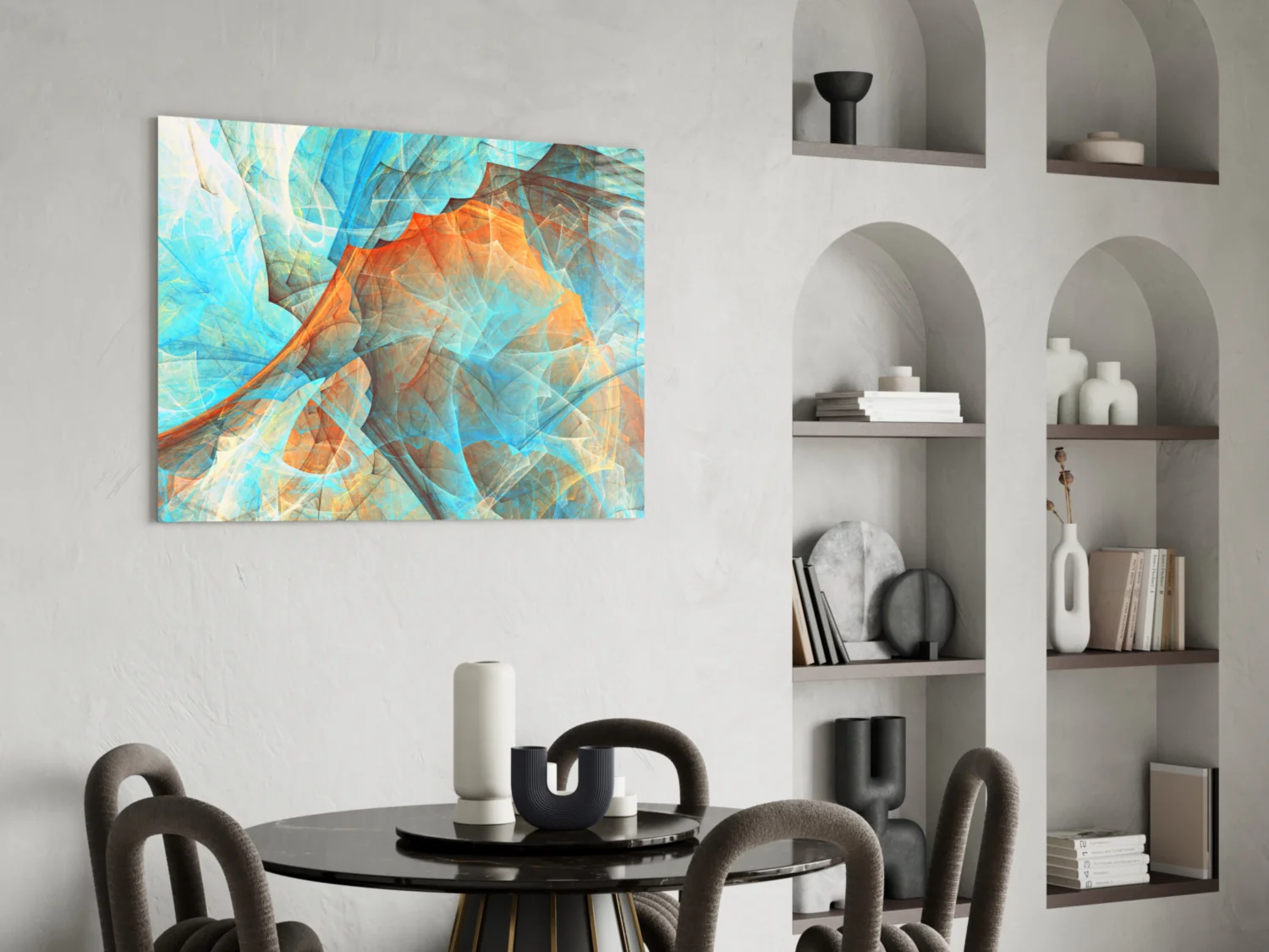Colored Nets Glass Wall Art - Image 5