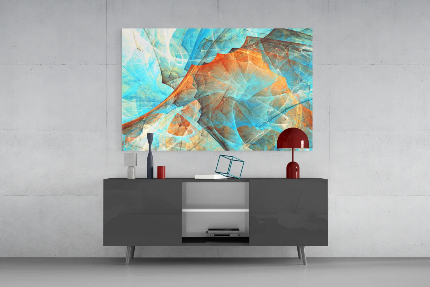 Colored Nets Glass Wall Art - Image 8