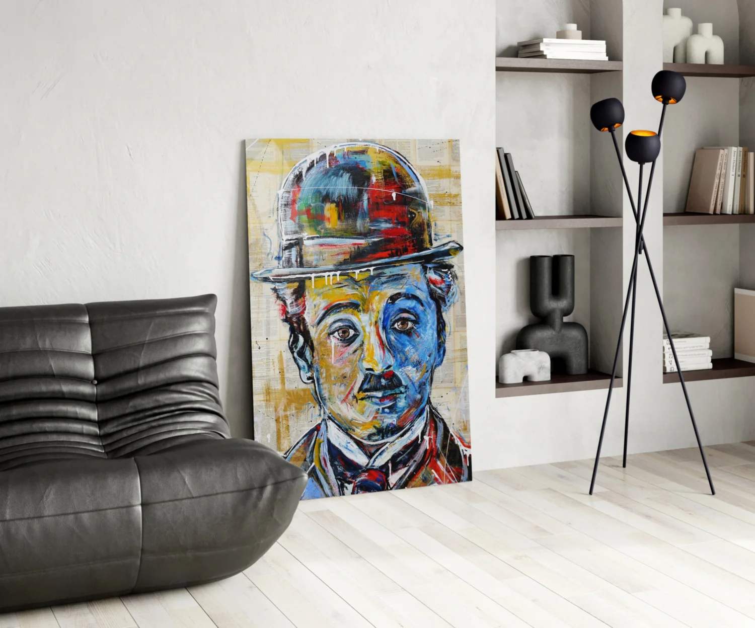 Charlie Chaplin Glass Wall Art - Image 5