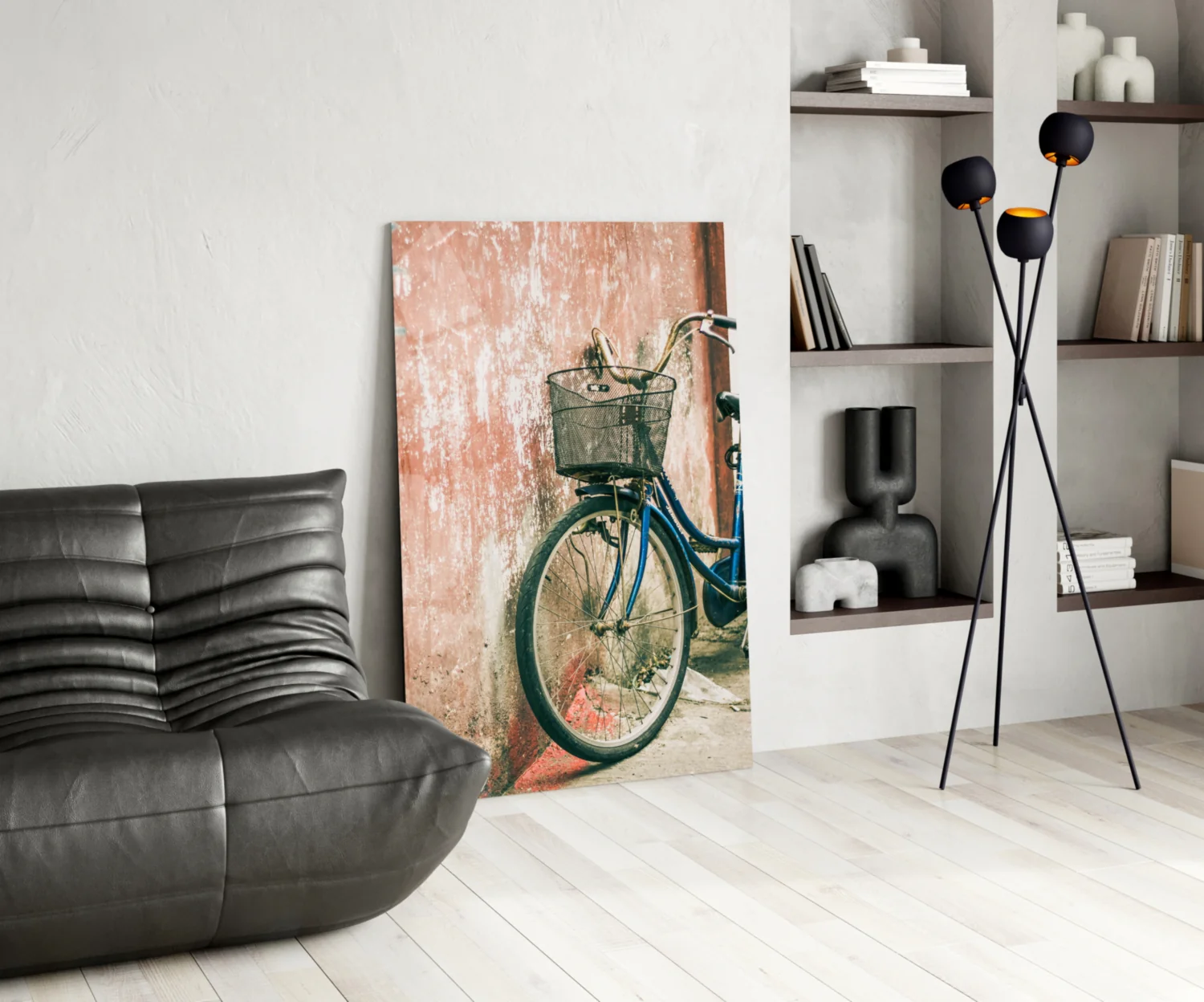 Bicycle Basket Glass Wall Art - Image 5