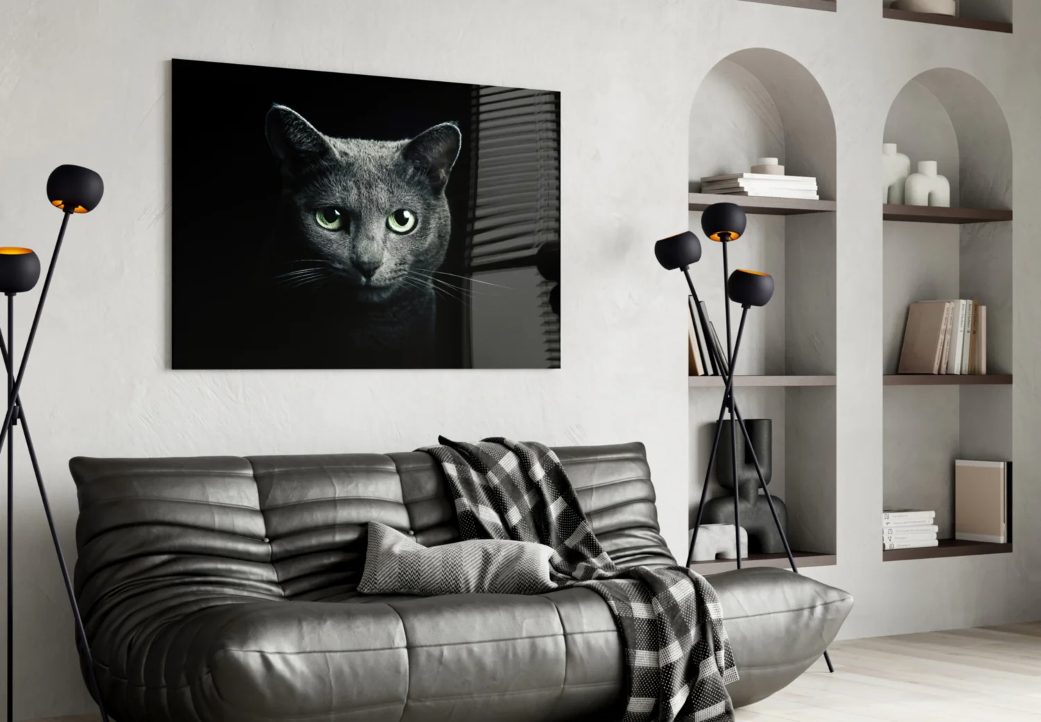 Cat Glass Wall Art - Image 4