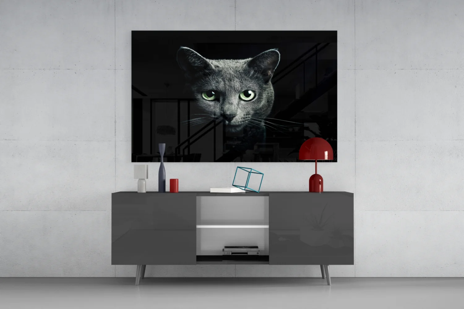 Cat Glass Wall Art - Image 8