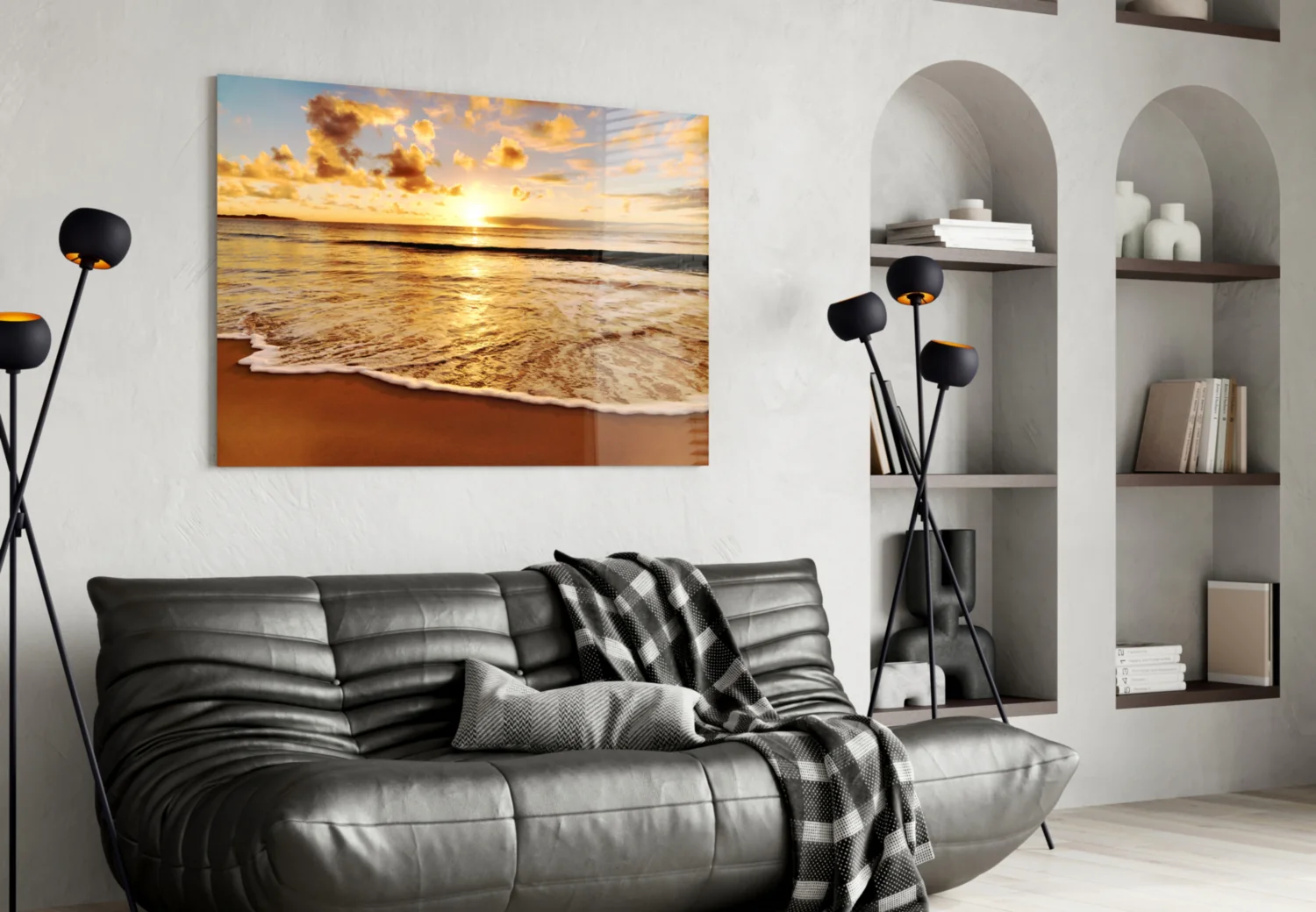 Sunset Glass Wall Art - Image 4