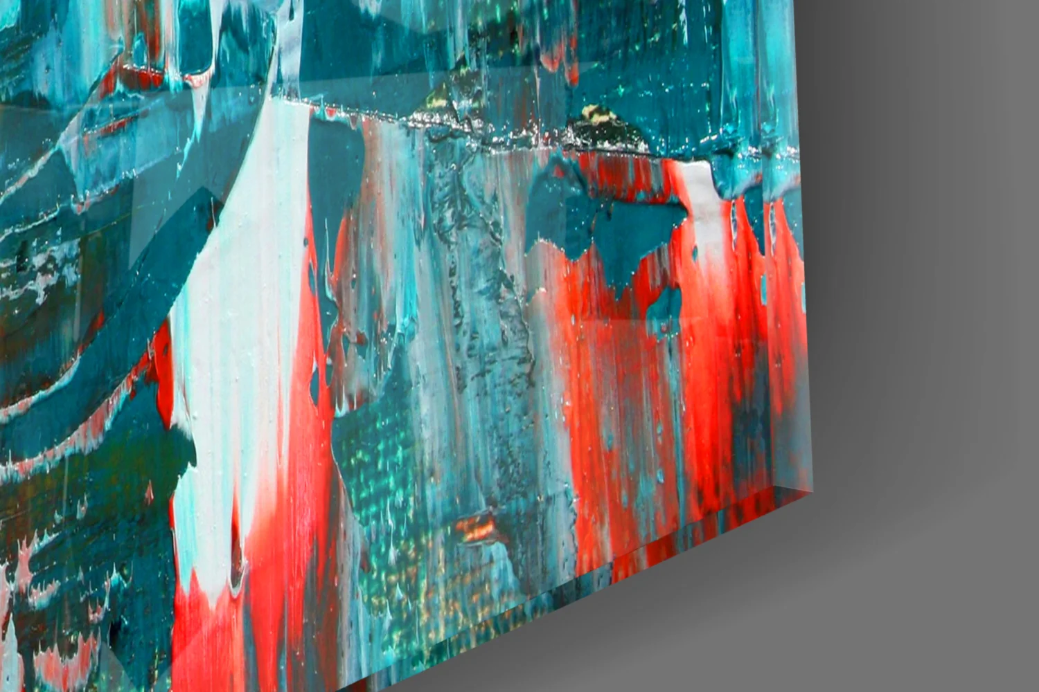 Abstract Reflection Glass Wall Art - Image 7
