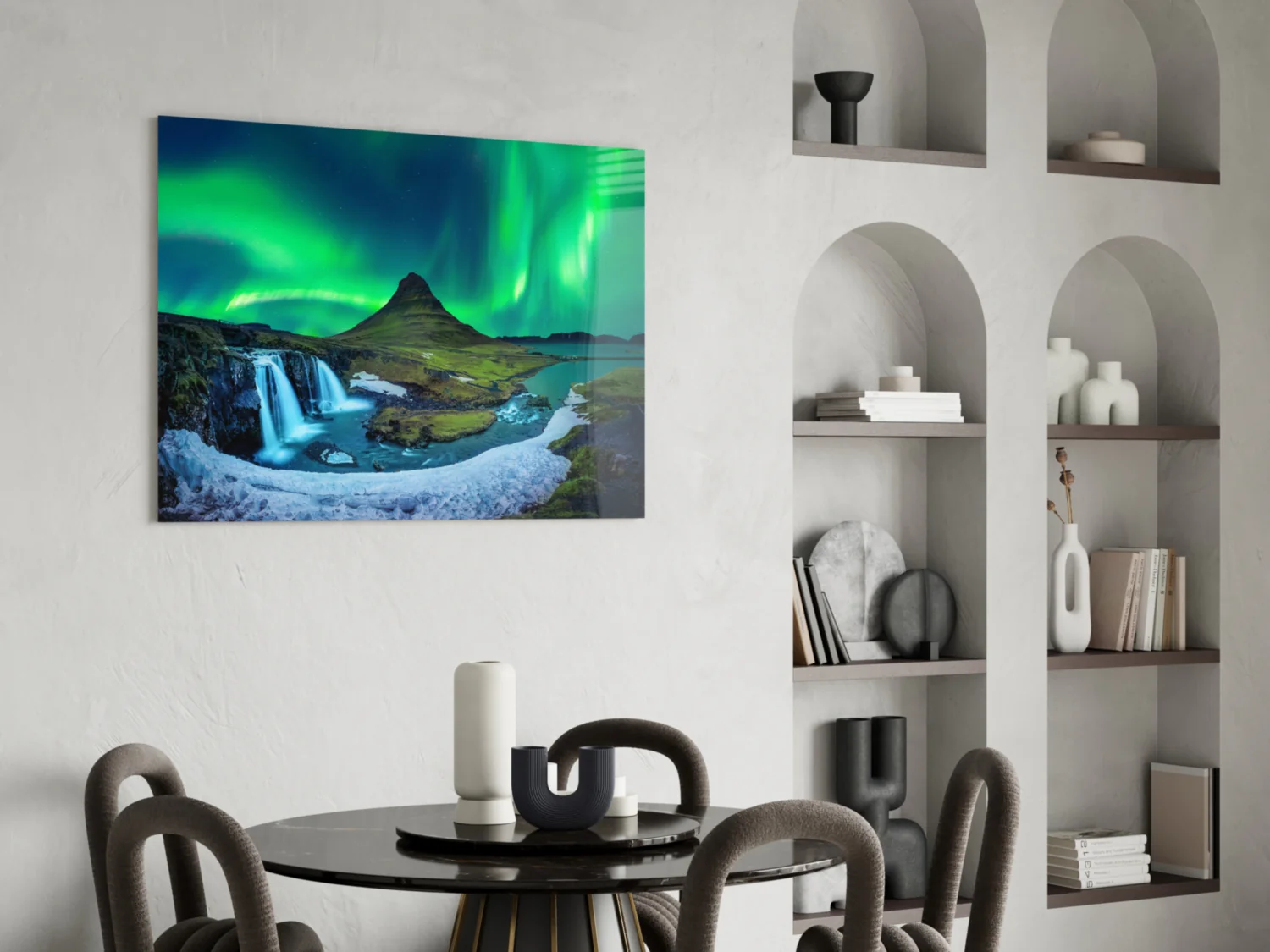 Northern Lights Glass Wall Art - Image 5