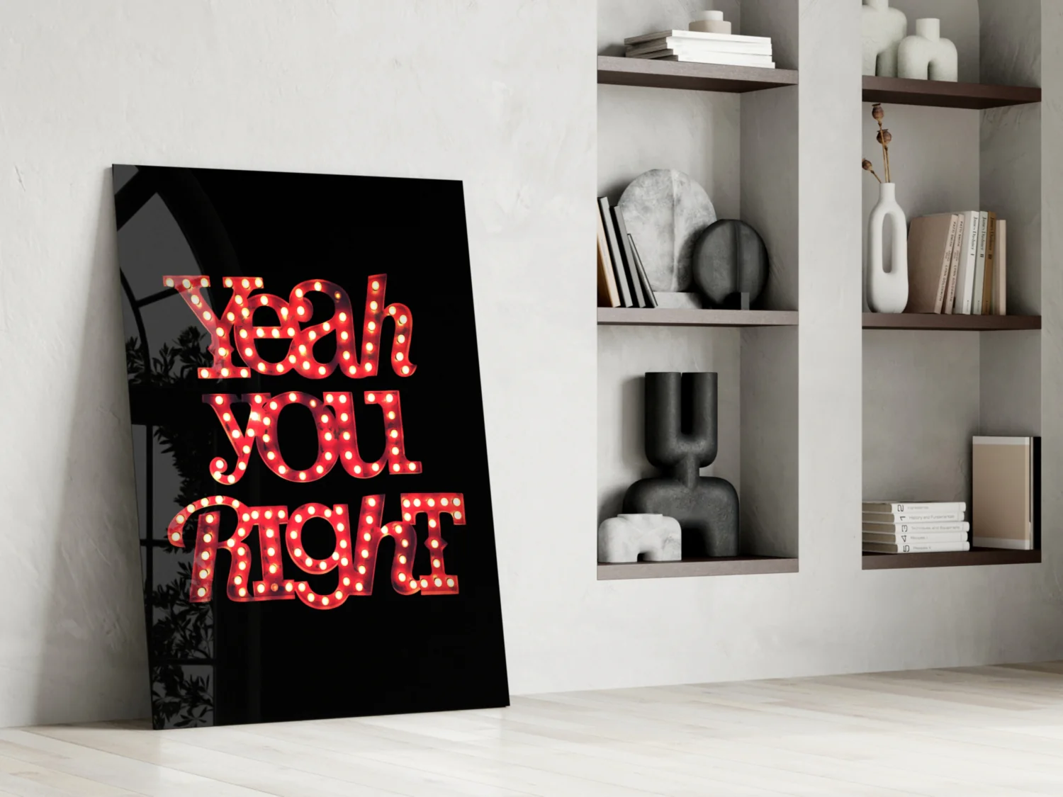 “Yeah you right” Glass Wall Art - Image 6