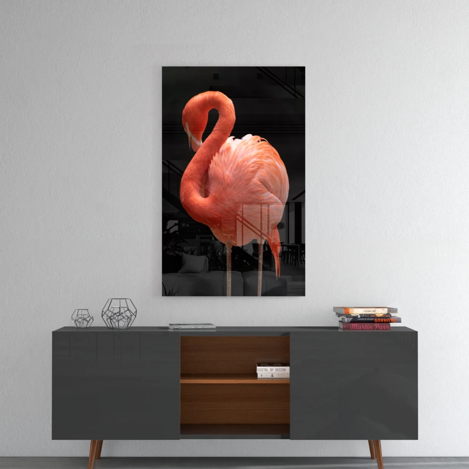 Flamingo Glass Wall Art - Image 8