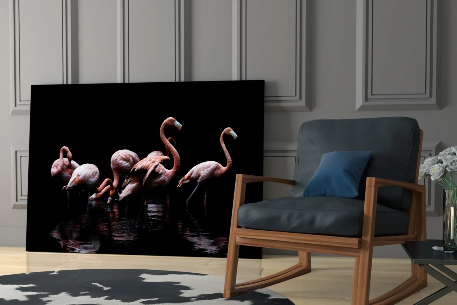 Flamingos Glass Wall Art - Image 6