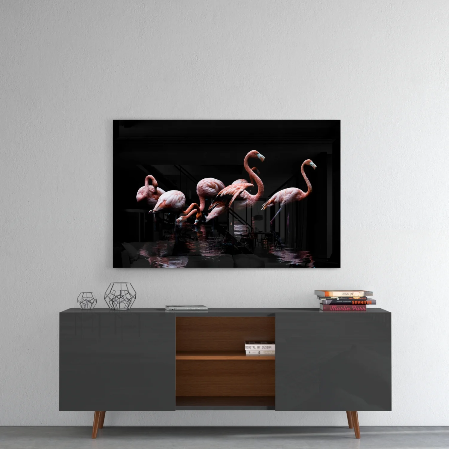 Flamingos Glass Wall Art - Image 8