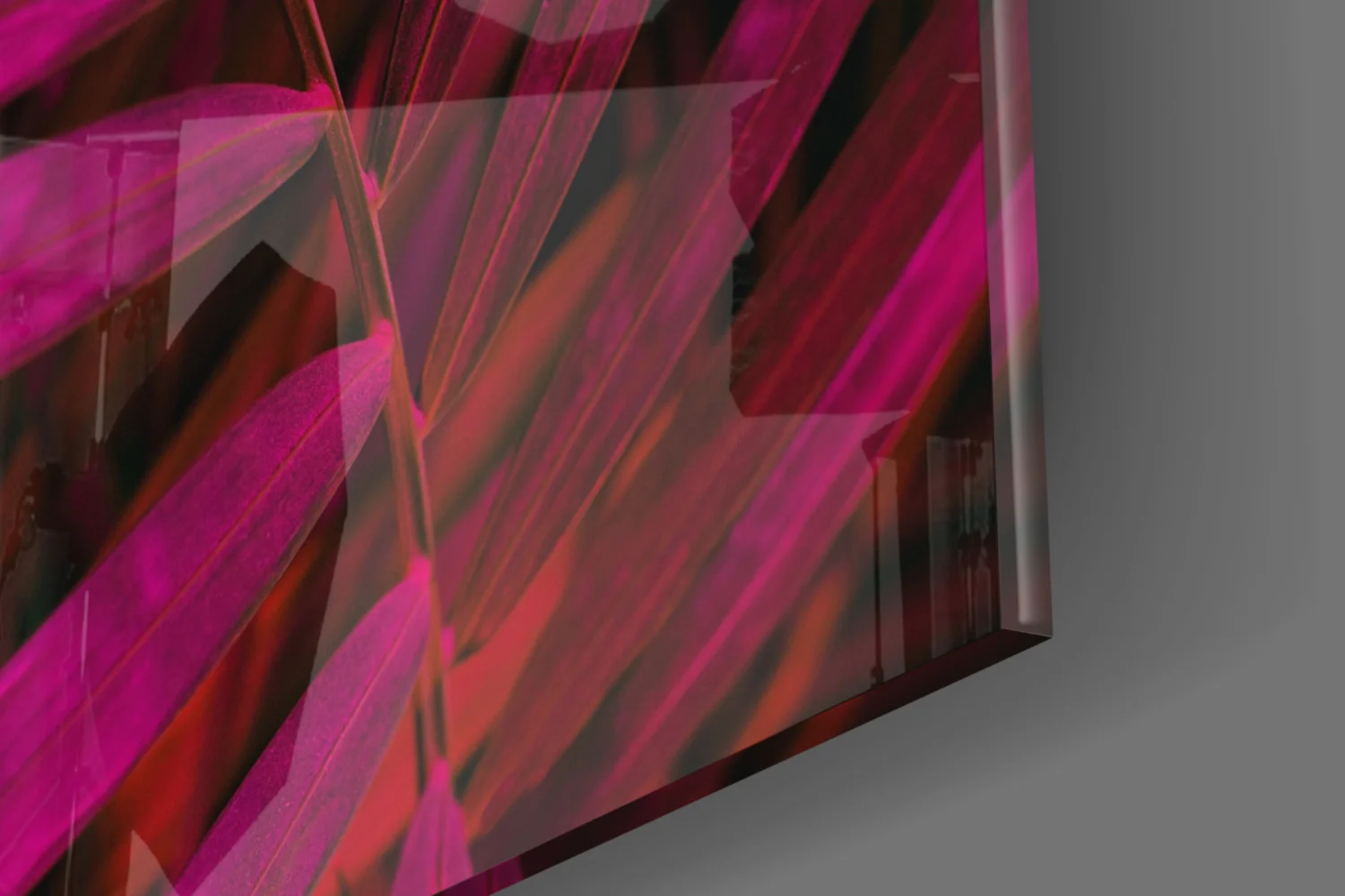 Purple Leaf Glass Wall Art - Image 7