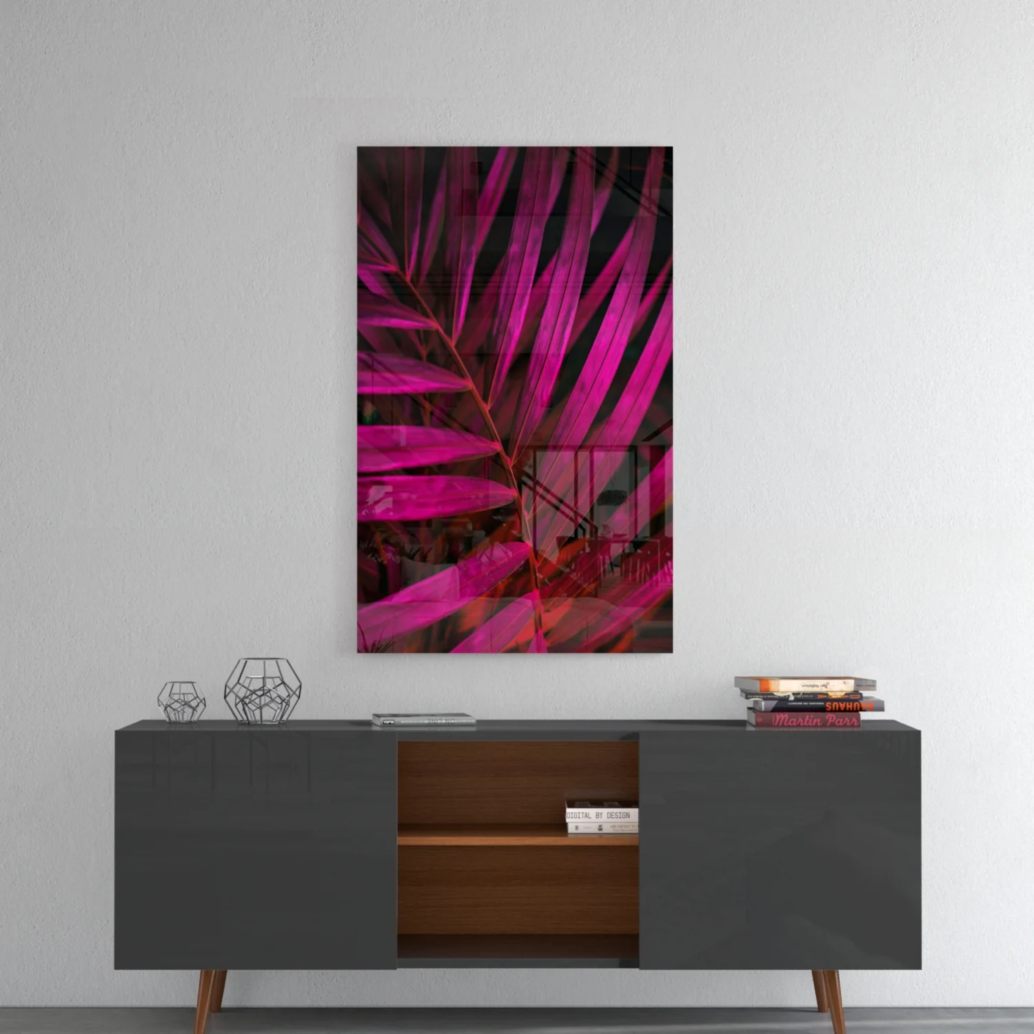 Purple Leaf Glass Wall Art - Image 8