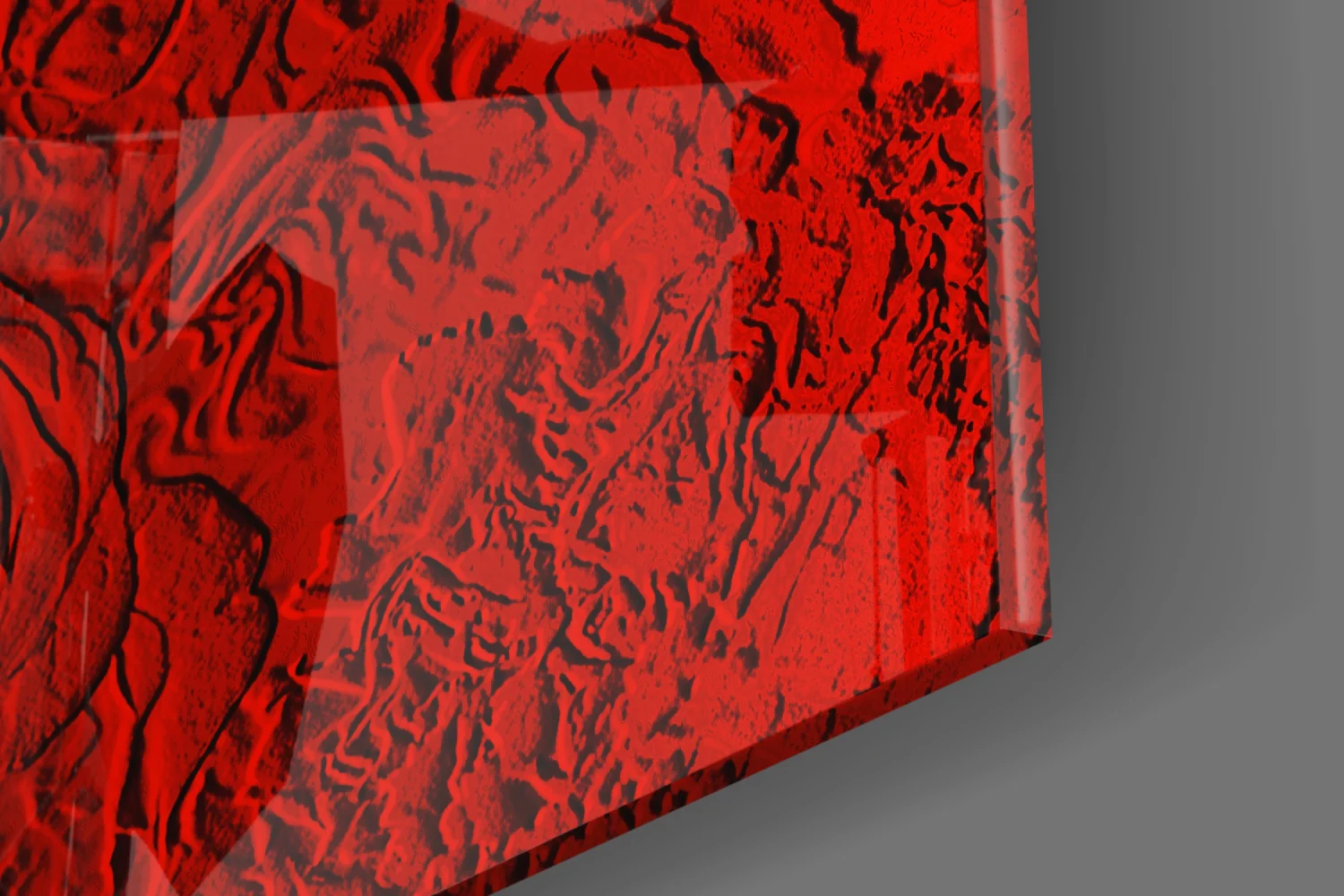 Rose Patterned Glass Wall Art - Image 7
