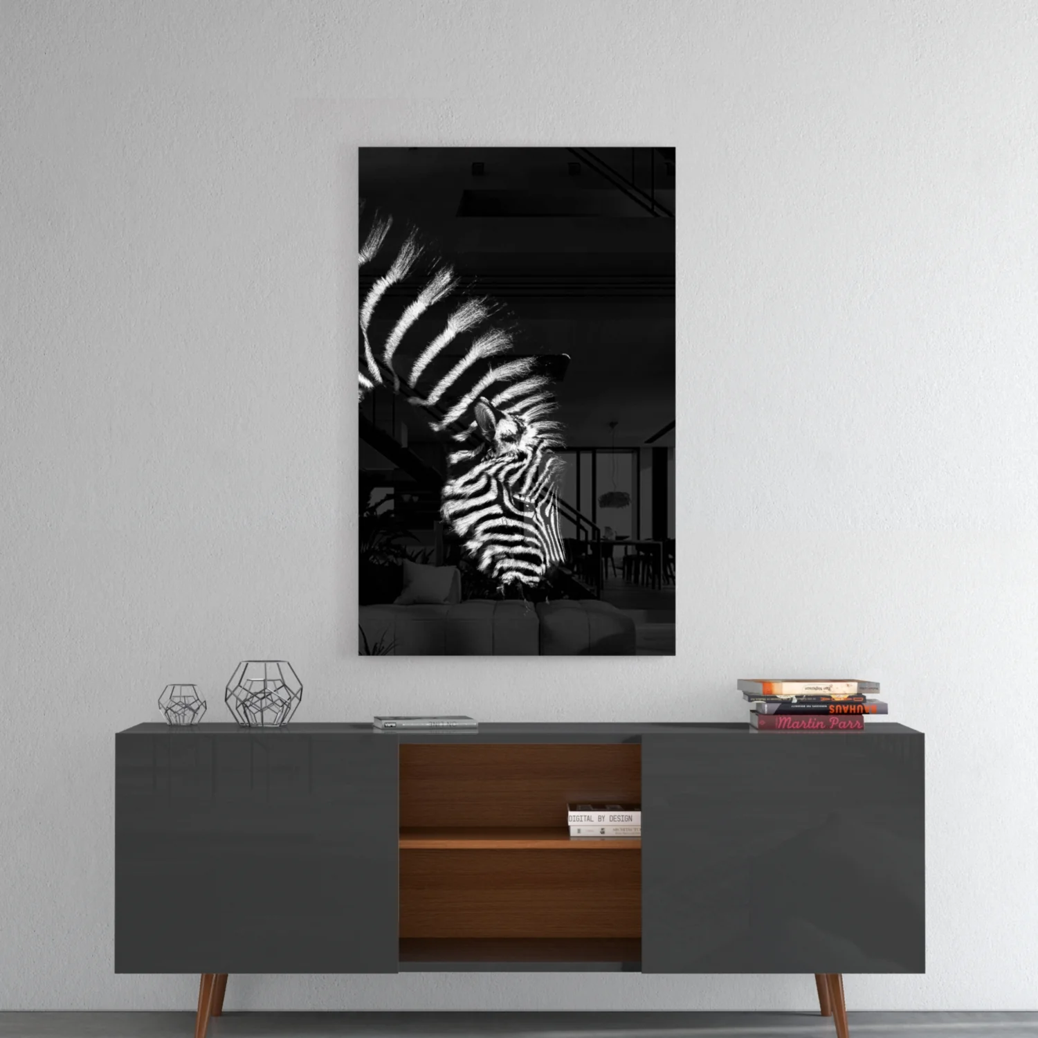 Zebra Glass Wall Art - Image 8