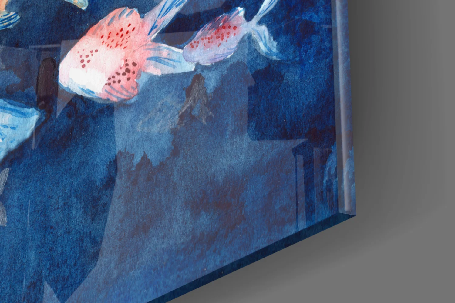 Illustration Fish Glass Wall Art - Image 7