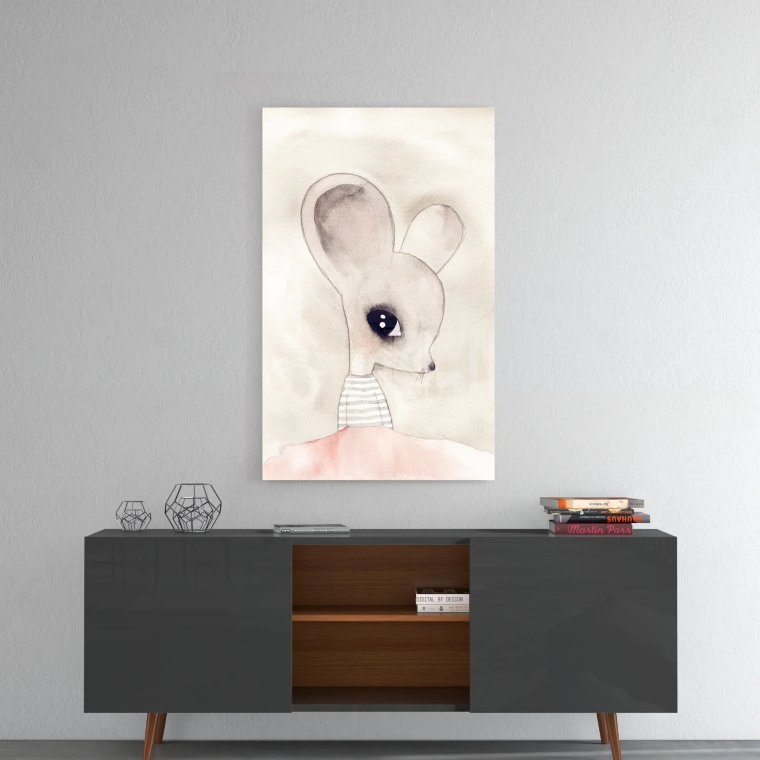 Cute Mouse Glass Wall Art - Image 8