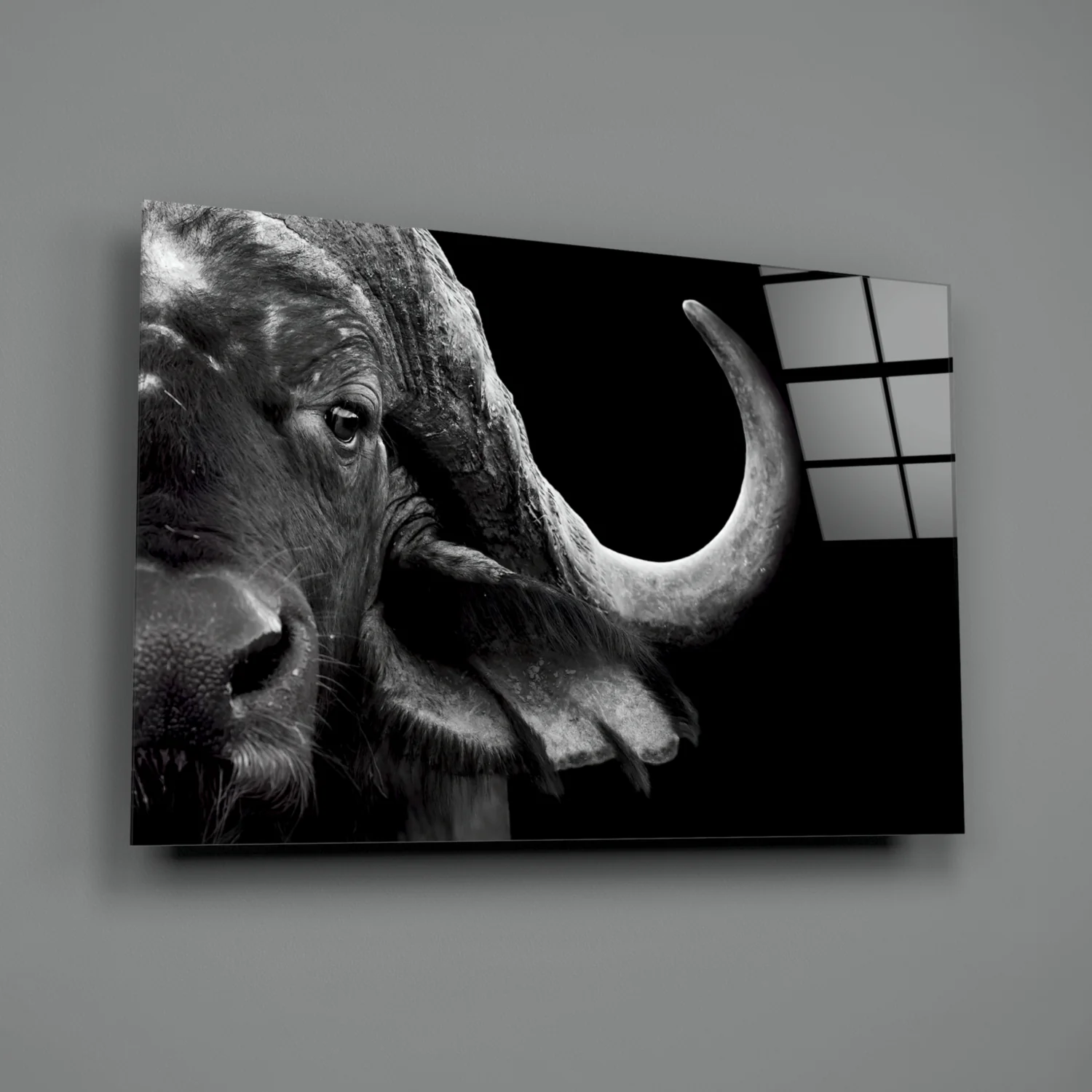 Bison Glass Wall Art - Image 2