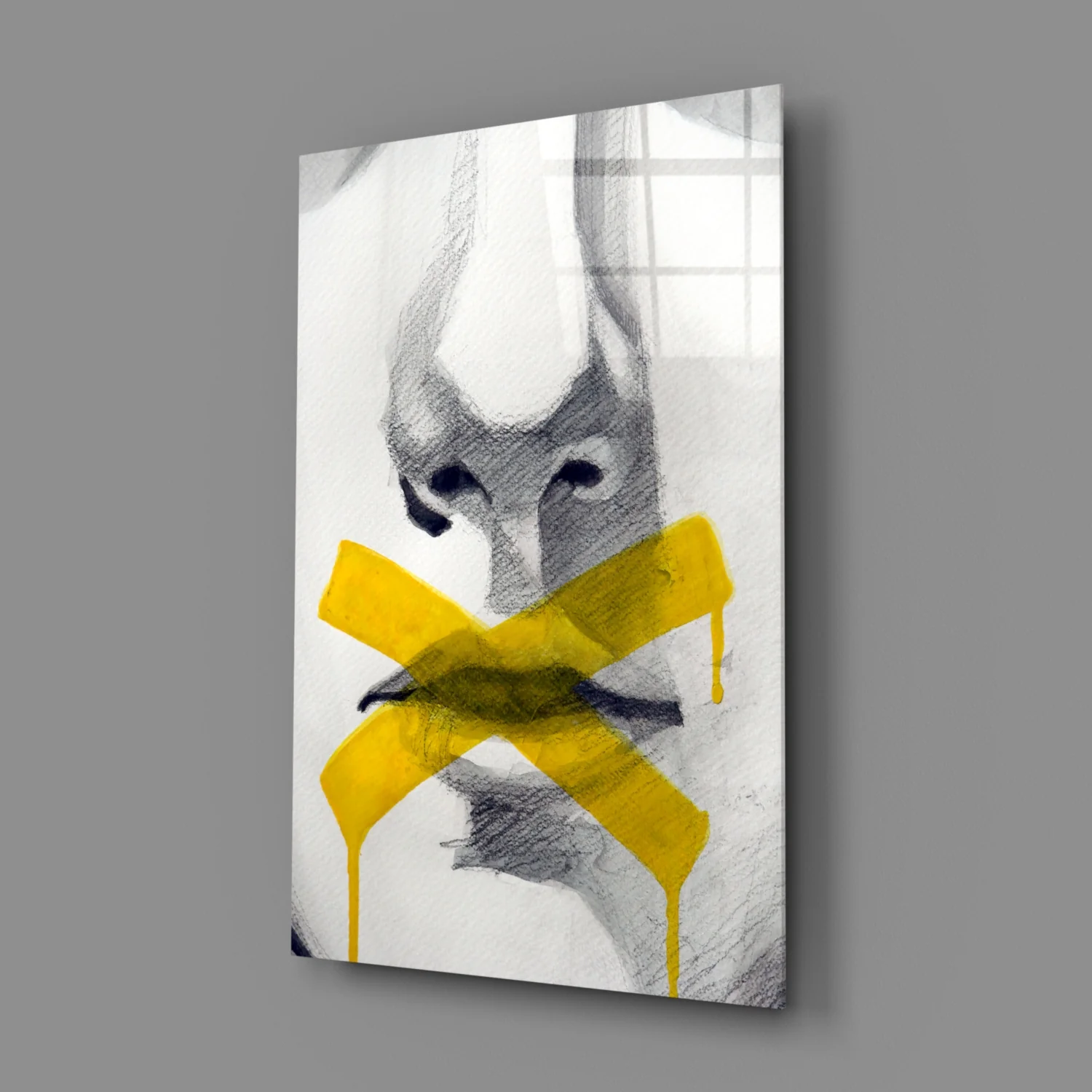 Silence Glass Wall Art - Image 2
